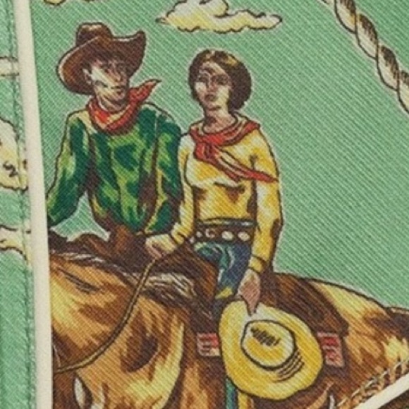 Double D Ranch Romance & Rustlers Western Printed Beaded Midi A-Line Skirt NWT - Picture 7 of 13